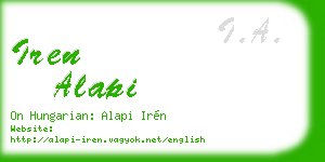 iren alapi business card